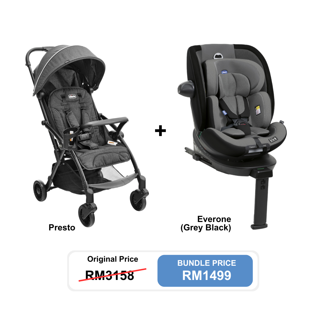 [Bundle Set] Chicco Everone Car Seat + Chicco Presto Stroller